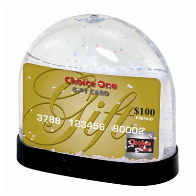Gift Card Picture Snow Globe