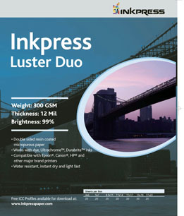 Inkpress Luster Duo 280 Inkjet Paper