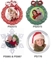 Christmas Plastic Photo Ornaments