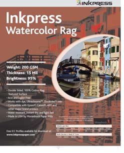 Inkpress Rag Warm Tone 200 Roll Paper